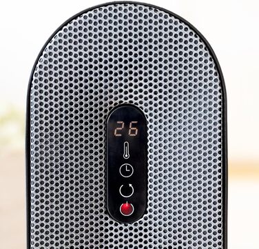 Обігрівач Cecotec ReadyWarm 6250 Ceramic Sky Style: керамічний, 2000 Вт, 3 режими, термостат, осциляція 90°, захист від перекидання та перегріву, 25 м² (пульт ДУ + сенсорна панель)