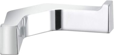 Keuco Handtuchhaken Edition 11 (double, chrome color, straight design, width 98 mm, height 21 mm) 11115010000, stainless steel look