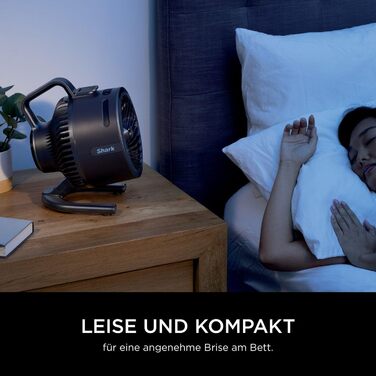 Вентилятор Shark FlexBreeze HydroGo – портативний, тихий, для дому та вулиці, 5 швидкостей, FA050EU