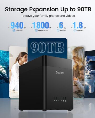 Зовнішній HDD-корпус ORICO DS500U3 на 5 слотів USB 3.0 для SATA HDD 3.5