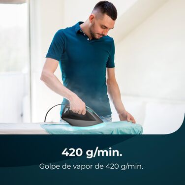 Станція прасування Cecotec IronHero 3200 Station Essential: 3200 Вт, 8 бар, постійна подача пари 150 г/хв, Turbo Slide підошва, автовимкнення, Cyclo Clean, антинакип-фільтр