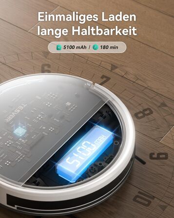 Робот-пилосос Tesvor S8MAX 3-в-1 з функцією миття, 8000Pa, LiDAR-навігація, 240 хвилин роботи, керування через додаток/Alexa, самостійна станція очищення 2.5L для великих приміщень та домівок з тваринами (M2)