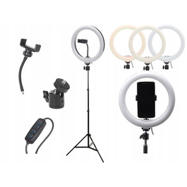 Кільцева лампа для макіяжу LED Ring Light зі штативом та тримачем для телефону
