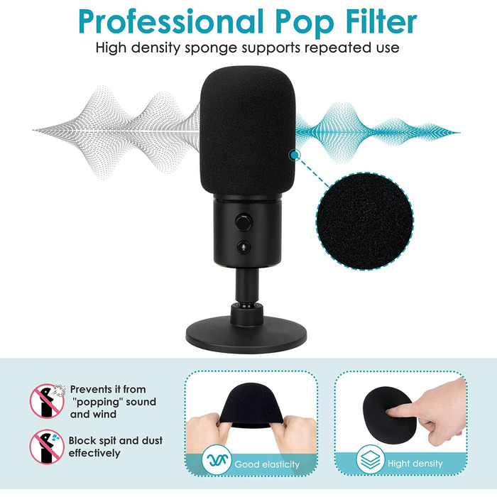 Razer Seiren X: кріплення-плече для мікрофона з поп-фільтром (YOUSHARES)