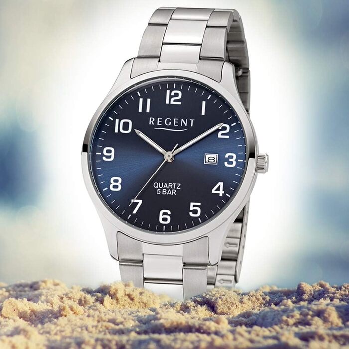 Годинник Regent чоловічий аналоговий кварцовий з браслетом з нержавіючої сталі 11150665