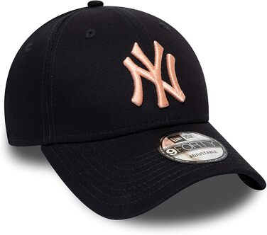 Кепка New Era Trucker 9Forty MLB (Янкис/Доджерс) - жіноча, універсальний розмір, темно-синій/рожевий