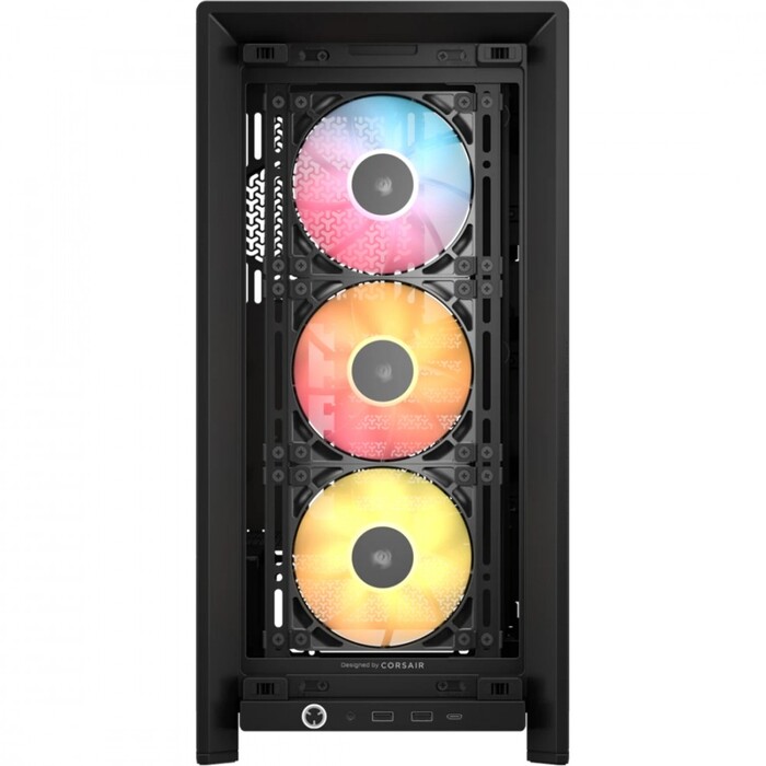 Корпус для комп'ютера Corsair 4000D RS ARGB Midi Tower ATX, чорний