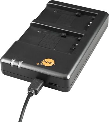 Подвійний зарядний пристрій DSTE NP-FH50 USB для Sony NP-FP50, NP-FH100, NP-FV50, NP-FV/FP/FH акумуляторів, Micro-USB