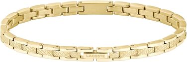 Браслет Lacoste MetroPole з застібкою-кнебелем, візерунок petit piqué, золото (для жінок)