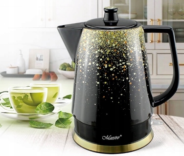 Електричний чайник Maestro MR-074-gold 1500 Вт, 1,5 л, чорний