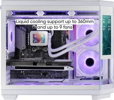 Корпус для ПК Mars Gaming MC-U3 ATX XL, білий, 3 ARGB вентилятори 120мм, загартоване скло, підтримка MicroATX/Mini-ITX