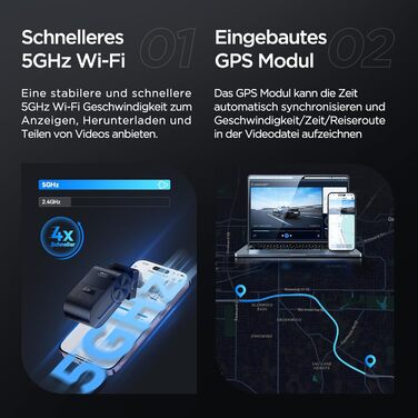 VIOFO VS1 2K Mini Dash Cam: Автомобільний відеореєстратор з GPS, HDR, Wi-Fi, 32GB, STARVIS 2 Sensor