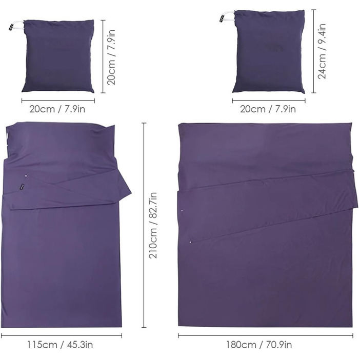 GIJMZY Sleeping Bag Liner Lightweight Sleeping Bag Liner Sleeping Bag Outdoor Camping Hotel Travel Sheet