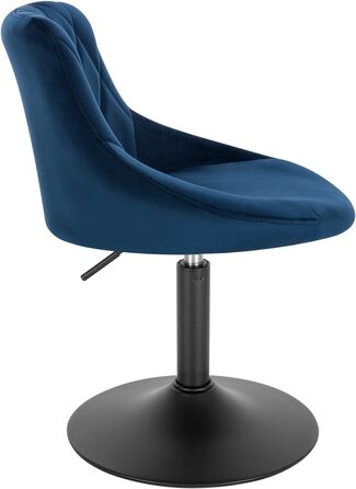 WOLTU Adjustable Swivel Bar Stool with Backrest - Dark Green Velvet Padded Chair