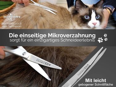 Ножиці для стрижки собак, вигнуті, 8 дюймів, з мікро-зубчиками