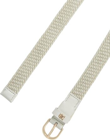 Пояс жіночий Tommy Hilfiger Essential Effortless 2.5 Elastic бежевий (Soft Cream) з регульованою пряжкою, 85 см