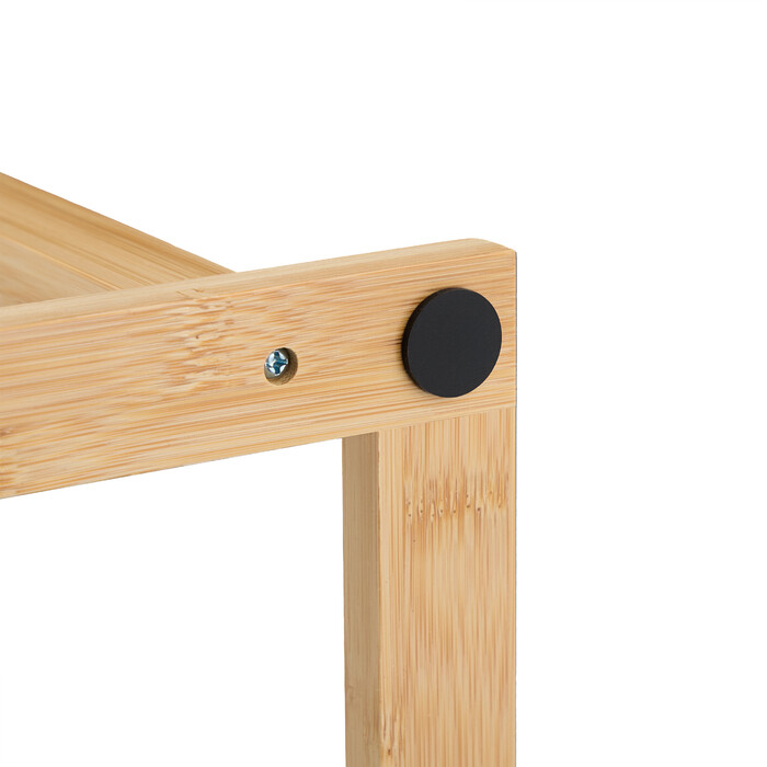 Relaxdays Bamboo Towel Rack