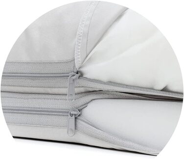 Ортопедичне ліжко для собак Juelle з штучної шкіри, софа з матрацом для великих собак. Знімна наволочка, придатне для прання в пральній машині, Lord L-XXL (100x75 см, Білий) M - 100x75x20 см Білий