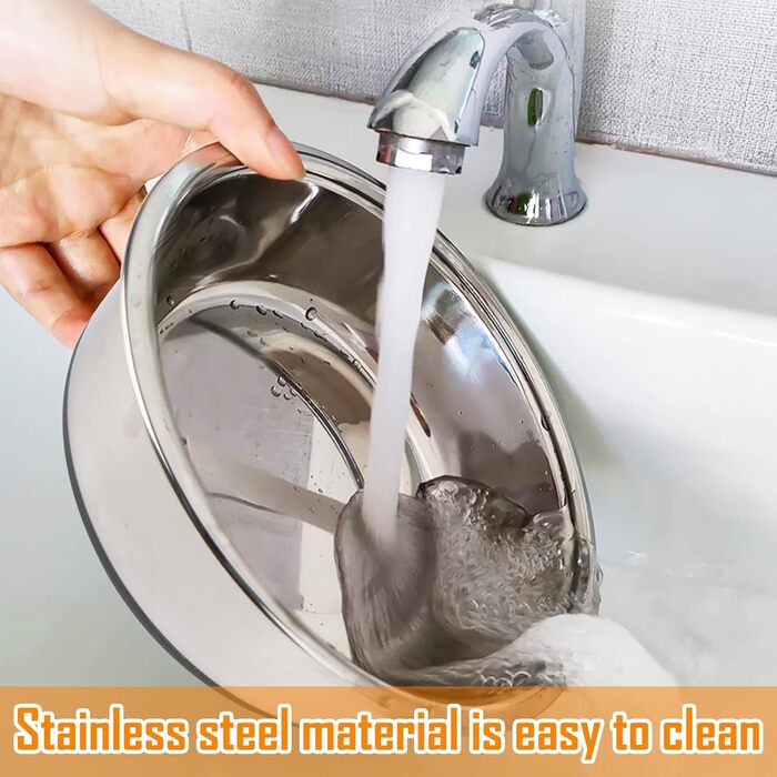 Набори мисок для собак та котів з нержавіючої сталі | Антиковзний силіконовий дно | Різні розміри | 2700 мл