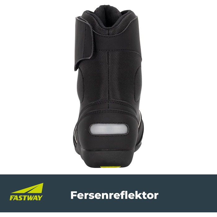 Моточоботи FAST WAY Touring 201 для чоловіків, CE сертифіковані, захист гомілки та перемикання передач, чорні, розмір 37-47