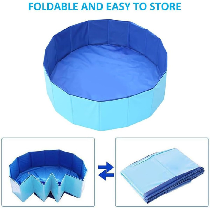 Надувний басейн для собак, 50 x 10 см. Зручний, портативний, для літнього відпочинку вашого улюбленця