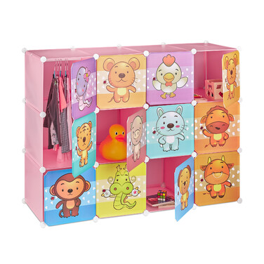 Relaxdays Kids' Room Storage Shelf with Motif