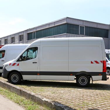 Магнітна стрічка для маркування авто DIN 30710, 141x564 мм, світловідбивна, права та ліва, 2+2 шт.