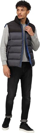 Жилет чоловічий Regatta Professional Vintage Puffer чорного кольору (Solarbetriebenes)