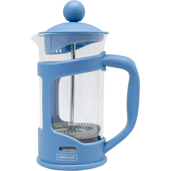 Кавоварка French Press NERTHUS FIH 319, 350 мл, блакитна