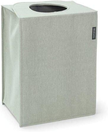 Brabantia - Laundry Bag - Quick-Drop Opening - Robust Textile Bag - Space-Saving - The lid folds out into handles - Easy emptying - Green - 55 L - 29.5 x 54.0 x 50.5 cm