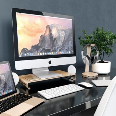Алюмінієва підставка для iMac, MacBook, ноутбука та ПК, золота