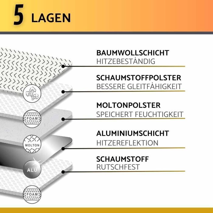 Чохол для прасувальної дошки 120x40 см - бавовна 100%, підходить для парової прасування, екстра товста підкладка + фіксатор та натягувач, бежево-чорний / трикутники, коврик для прасування