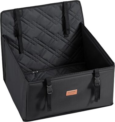 Автокрісло для собак VEVOR: водонепроникне, з підставкою, з лебідкою, чорне, до 22 кг