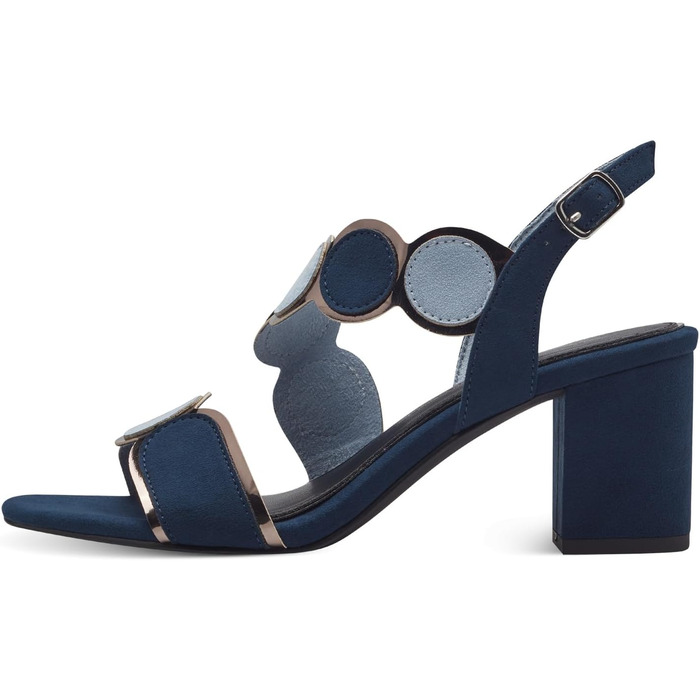 Сандалі жіночі MARCO TOZZI Navy Comb, м'яка устілка Feel Me, веганська шкіра, літні, 38 EU