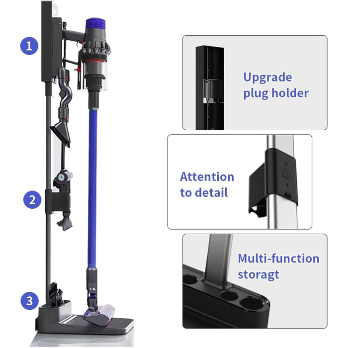 Підставка для пилососів Dyson V7, V8, SV10, V11, SV12, V15 - Freistehender Vakuum-Ständer