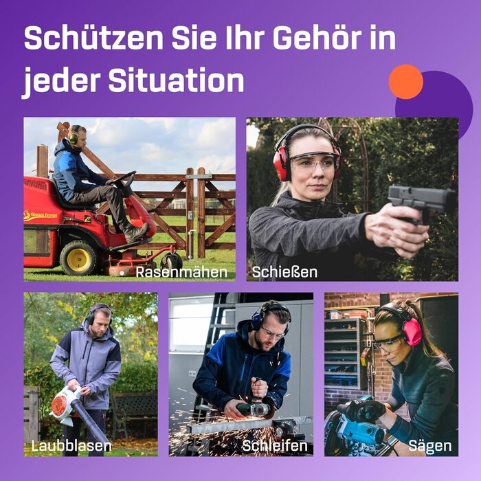 Навушники захисні Vanderfields Premium - шумопоглинання 33.2 dB, рожевий (Double Pink) - для дорослих та підлітків