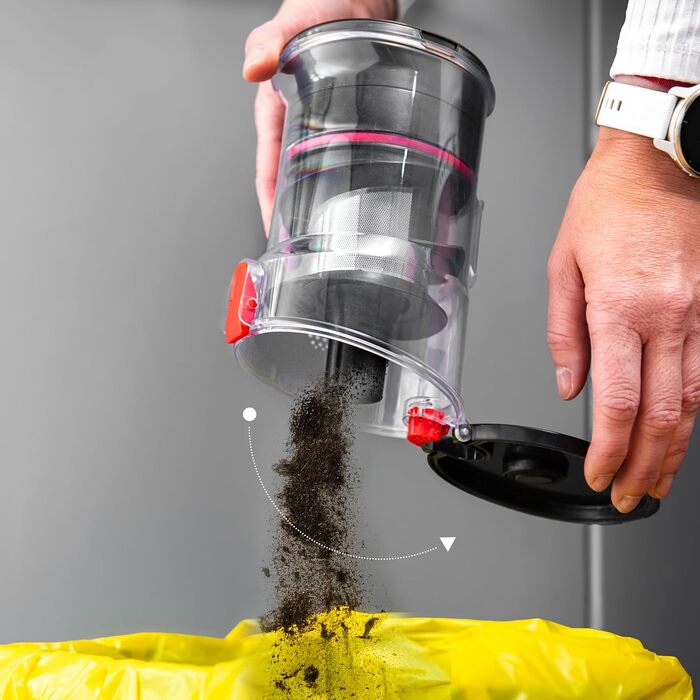 Бездротовий акумуляторний пилосос Lehmann 3-в-1 з HEPA-фільтром та LED-щіткою, 45 хв роботи, 1.8л контейнер, для тварин, килимів, авто