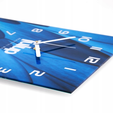 Скляний настінний годинник у вітальню 