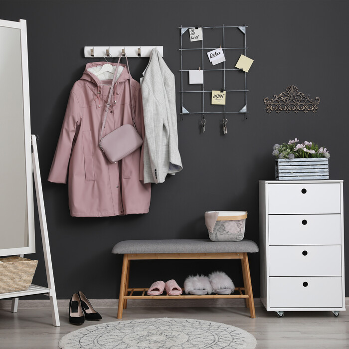 Relaxdays Coat Rack, Cast Iron