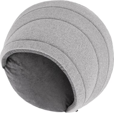 Dog cave dog bed dog sofa dog cushion dog house dog basket dog couch resting place pet bed dog lounger cushion, : 65 x 50 cm (R1, Grey)