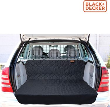 Захисний чохол для багажника BLACK+DECKER для собак - універсальний, неслизький, водовідштовхуючий, 178 x 129 см, чорний
