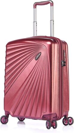 ABISTAB VERAGE Kinetic 4-Double-Wheel Trolley, large, weight -76cm, 106-127 expandable, TSA lock, ABS/PC hard-shell suitcase, travel suitcase, Burgundy (Burgundy, M)