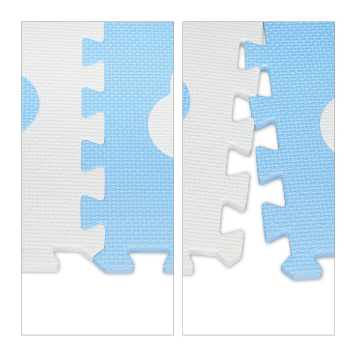 Relaxdays 18-Piece Puzzle Mat Cloud