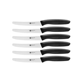 Набір кухонних ножів ZWILLING Twin Grip, 6 предметів, нержавіюча сталь, чорний