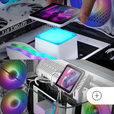 Mars Gaming ML-VISIONPRO360: Система водяного охолодження AIO з IPS-дисплеєм, 600W, 3x 120mm RGB вентилятори, мідно-алюмінієвий корпус, білий колір