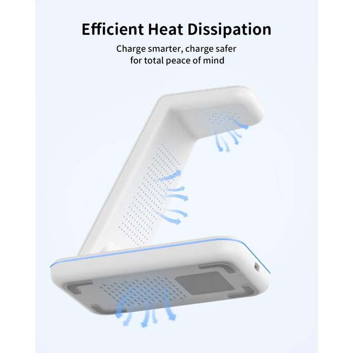 Бездротова зарядка JoyGeek 3-в-1 для Samsung Galaxy: смартфони S23/S24/S25, годинники та навушники