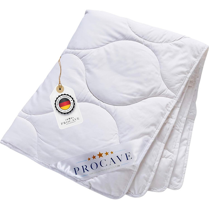 Літня ковдра PROCAVE з бавовни 155x220 см, легка, дихаюча, якісна, натуральна, для літа, виробництво Німеччина
