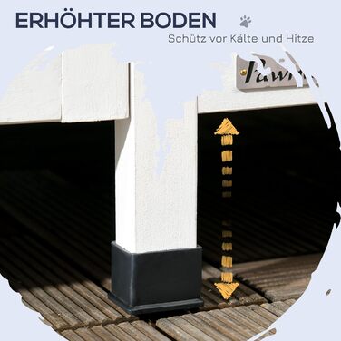 Будинок для котів PawHut на вулицю, 2-поверховий, з дерева сосни, вологостійкий, сірий, 96 x 65 x 85.5 см