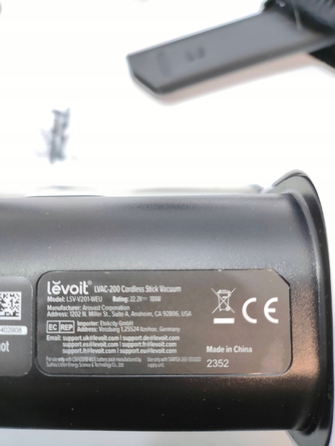 Вертикальний пилосос Levoit LSV-V201, білий
