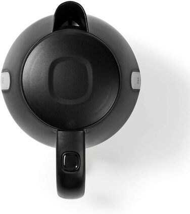 Чайник електричний 1.0 л, пластик, чорний, поворотний на 360°, прихований нагрівальний елемент, Strix Controller, захист від перегріву, колір синій